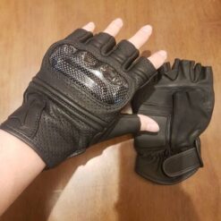 ถุงมือหนังครึ่งนิ้ว Dainese หน้า-หลัง