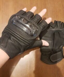 ถุงมือหนังครึ่งนิ้ว Dainese หน้า-หลัง