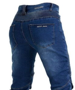 กางเกงการ์ด ยีนส์ยืด moto pant สปริงสะโพก